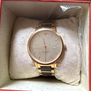 Kate Spade Gold and Black Timepiece